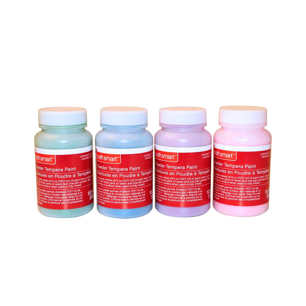 Find The 4 Count Cool Tempera Powder Paint Set By Craft Smart At Img